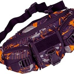TRAVOOZ Waist Bag for Men and Women Pack Travel Handy Hiking Running Zip Pouch Document Money Card Phone Earphone Belt Sport Bag Fitness Fanny Pack Adjustable Strap(Orange, Black)-image-84