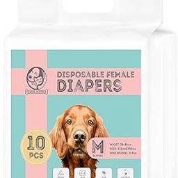 Foodie Puppies Dogs Disposable Diapers for Female Dog - (10Pcs, Medium) | Diaper Pants/Sanitary Cotton Underwear Nappy | Leak-Proof, Ultra-Absorbant | Daily and Travelling Purpose-image-83