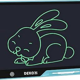 Dekoq Magic Slate 16-inch LCD Writing Tablet with Stylus Pen, for Drawing, Playing, Noting by Kids & Adults (Rechargeable LCD Writing Tablet) (Blue)-image-32