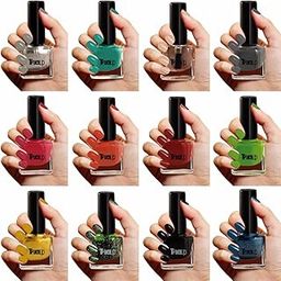 Combo of Glitter and Matte Nail Polish set of 12-image-83