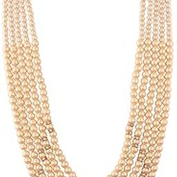 Traditional Gold Plated Dulha Long Necklace/Moti Mala for Men (MLP17-1)-image-78