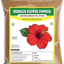 3V PRODUCTS Hibiscus Flower Powder | Sembaruthi Poo Powder | Hibiscus rosasinensis Flower 100g-image-37