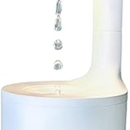 Cool Mist humidifiers Anti Gravity Water Drop(800ML), Quiet Air Humidifier with Night Light and LED Clock Display, Ultrasonic Humidifiers for Bedroom & Large Room, Baby Nursery, Plants, and Office-image-73