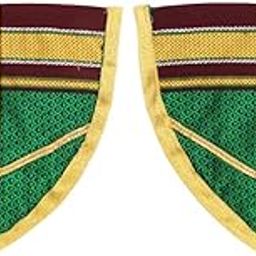 Vedic Vaani Naivedya Paan Set of 2 | Traditional Green Leaf with Golden Border for Deity Idol | | Ideal for Temple, Navratri, Diwali, Margashirsha & Daily Puja Decor (Size 1)-image-55