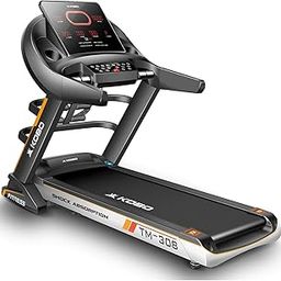 Kobo 4HP DC Motorised Treadmill for Home Use with Bluetooth Connectivity APP Multi Function Massager, Free Installation Assistance (Black)-image-40