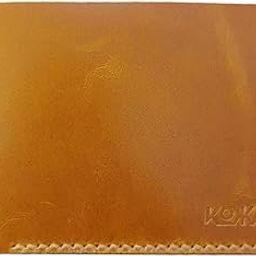 Handcrafted Tan Leather Wallet – Hand Stitched with 4 Card Slots – Stylish & Durable Slim Wallet for Men and Women-16