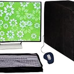 GUTSAV SALES COMPUTER DUST COVER 3 SET COVER 18 INCH MONITER, KEYBOARD, CPU COVERS 3 SET 18 INCH-31