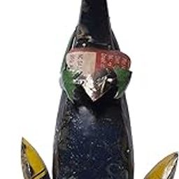 De Kulture Handcrafted Recycled Iron Frog Decorative Collectible Figurine Showpiece Beautify Home Office Holiday Décor | Ideal for Garden Balcony Terrace Decoration (Frog with Heart)-image-49