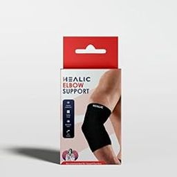 Healic Elbow Support for Pain Relief & Joint Stability | Breathable & Stretchable Sleeve for Sports, Gym, Arthritis & Tendonitis | Lightweight Compression Brace for Men & Women (S)-31