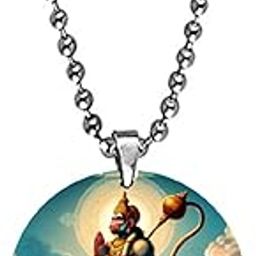 Lord Pawanputra Hanuman Bead Chain Religious Pendant for Men and Women-image-59