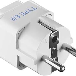 Ceptics India to European Travel Adapter (Schuko) - Type E/F India to Europe - CE Certified - RoHS Compliant - White - 1 Pack - 5 Years Warranty-13