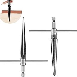 Serplex® 2Pcs Hand Reamers 3-13mm/5-16mm T Handle Tapered Reamers 2 in 1 Manual Detachable Cross Bar Handle Design Universal 1/4" Hex Shank Reamers Tool for Power Tool Hand Reamers Hole Reamer Tools-5