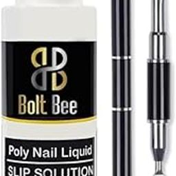 Bolt Bee Poly Extension Gel Kit Slip Solution for Nails with Dual-Ended Nail Brush Anti-Stick Brushes Cleaning Easy Spread for Beginner 100ml-picture-11