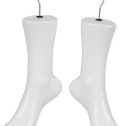 MUCKLILY Shoe Wall Display 2pcs Foot Model Sock Display Stand Foot Mannequin for Socks-image-30