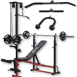 HASHTAG FITNESS All Adjustable multipurpose home gym bench press, incline decline and flat bench for men, exercise benches, strength training benches home gym (16IN1 BENCH WITH LATS)-image-22
