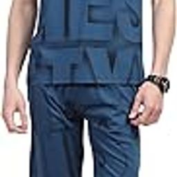 Viscose Spandex Printed Round Neck Co-ord Set for Men (ND2512)-picture-29