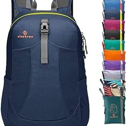 sinotron Ultra Lightweight Packable Backpack Travel Hiking Small Daypack -Foldable Day Pack for Travel Camping Outdoor (Dark blue)-picture-29