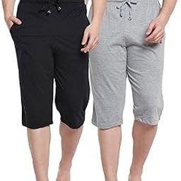 Regular Fit Men Capris(Pack of 2)-MACK635746-picture-41