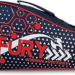 Prokick Fury Badminton Kitbag | Racket Bag | Dedicated Compartments | Unisex - Men, Boys, Girls, Women (Navy Blue/Red)-image-96