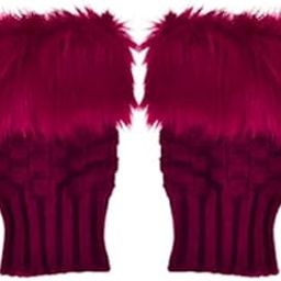Women Fingerless Gloves Mitten Winter Warmer Faux Fur Knitted Gloves Hand Warmer Writing Typing Reading Driving Gloves-image-85