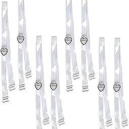 Women's Adjustable Transparent Heart Shape Detachable Silicone Bra Straps(Pack of 4 Pair)-image-77