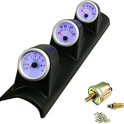 MERISHOPP Instrument Cluster for 12V Cars Automotive Performance Gauges Kit Tachometer-image-25