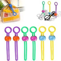 Food Bag Sealer Multipurpose Clips Reusable Food Plastic Bag Clips Snack Storage Preservation Clips for Kitchen Snacks (6Pcs)-image-48