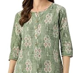Designer 4 Button Short Straight Kurti with 3 Quarter Sleeves-image-7