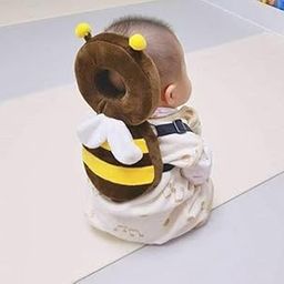 Synlark® Baby Head Protector Cushion Plush Soft Toy Early Learning Toy Fall Protection Helmet Baby Head Protector Child Adjustable Shoulder Strap (Brown)-image-93