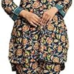 Women's Viscose Rayon Co-ord Set Top and Trouser Pant Set | Two Piece Co ord Set for Casual Wear | Floral Printed Full Sleeves Round Neck Cord Set for Women and Girls-picture-9