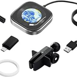 MERISHOPP®Wireless Carplay Adapter Black High Performance 2 in 1 Design Carplay Dongle|Consumer Electronics | Vehicle Electronics & GPS | Car Electronics Accessories |1 Vent Clip-picture-3