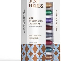 Just herbs 8 in 1 Herbal Metallic-shimmer finish, Long Lasting & Ultra Smooth Eye Shadow Lidsticks with Kumkumadi - 12gm (Infinity & Beyond)-25