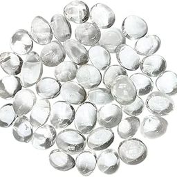 Crystal Clear Quartz Tumble Stone | 50 gm Tumbled Gemstones | Reiki Healing Stones | Home Decor Pebbles | Aquarium Gravel | Garden & Table Decor-image-25