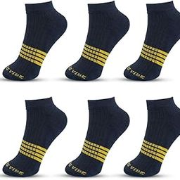 Bamboo Ankle Socks for Men & Women – Pack of 6 | Ultra Soft, Breathable, Odor Resistant | Eco-Friendly Everyday Low Cut Socks-image-2