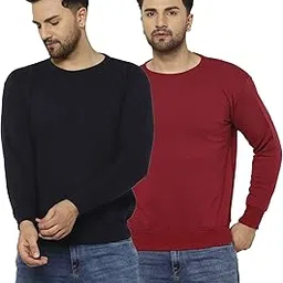 mack jonney Fleece Round Neck Sweatshirt for Men (Pack of 2)-SW_RN_MRN_YLW_02-P-picture-21
