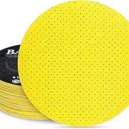 Perforated Drywall Sander Sandpaper, 9 Inch Hook and Loop Sanding Disc for Wall and Ceiling Sanders -100 Grit Sandpaper - 10 pcs-13