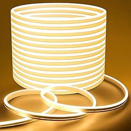 AHORA DECOR Neon LED Light Strip 5M with 120 LEDs & 12V Adapter – Flexible Neon Rope Light for Room Decoration, Wall Art, Name Sign, Waterproof Decorative Strip for Indoor Outdoor Use (Warm White)-image-76