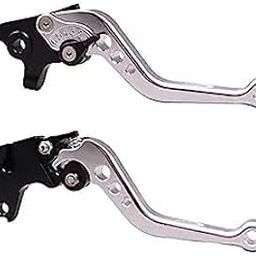 Moto Powerz Silver Brake and Clutch Lever Set for Motorbike Pulsar 150 | Pulsar 160 | Pulsar 180-12
