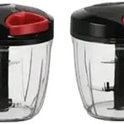 Compact Chopper Cutter Mixer (1000 ml) with Stainless Steel Blades and Stainless Blade for (Value Pack) (Pack of 2) Manual Choppers & Chippers.-12