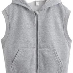 PDK Fashions Women’s Sleeveless Zip-Up Hoodie Vest – Casual Hooded Gilet with Kangaroo Pockets-image-53