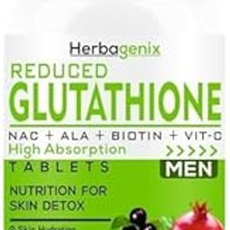 HERBAGENIX Glutathione-Tablets For Skin-Whitening L-Glutathione Reduced, Vitamin C, E, Biotin, milk thistle powder, Hyaluronic Acid, Collagen Supplements For Men-60 Glow Tablet (No Capsule/capsules)-11