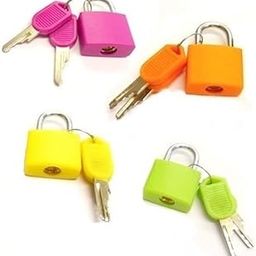 Set of 4 Small Padlocks for Securing Luggage While Travelling - Includes 2 Keys for Each Lock-picture-55