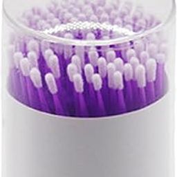 LOOM TREE 100Pcs Cotton Swab Women Makeup Beauty Tool Cleaning Cotton Swabs Small Purple-11