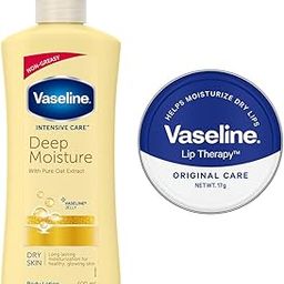 Vaseline Lip Tins Original Care, 17g + Vaseline Deep Moisture Serum In Lotion, 400 ml-3