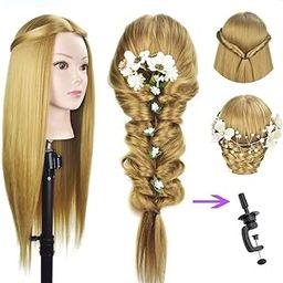 Dummy For Face Make-up Practice/Hair Dummy For Hair Styling/Hair Dummy For Hair Styling Practice/Salon Mannequin For Hairstyle Practice Golden.-11