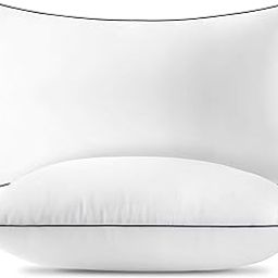 KAM'S LIEU Premium Export Quality White Microfiber Bed Pillow Hypoallergenic Neck Support Pillows for Deep & Comfortable Sleep, Machine Washable Size- (12 X 20 Inch (Pack of 1))-image-81