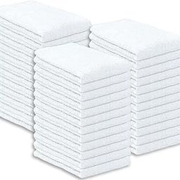 TEXCRAFT Towels Terry Bar Mop Towels Size 16"x19" – Absorbent and Durable, Multipurpose Cleaning Rags, Cotton Cleaning Towels, Terry Cloth Rags, Reusable Shop Rags Pack of 36 (White)-image-47