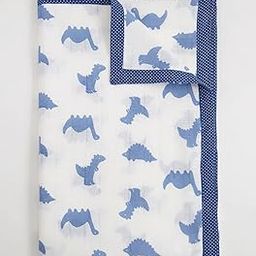 Blooming Buds Toddler Cotton Muslin Dohar- Blue Dino; Ideal for Babies from 0-2 Years | 37.5X44.5Inches-image-11