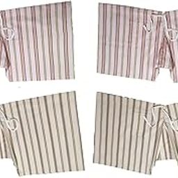 Men's Lattha Traditional Khadi Cotton Underwear for Men aka Janghiya, Khadi Jangiya, Nada Chaddi, Kachha with Miyani with Multi Color Drawstring NADA Sets of 4-38
