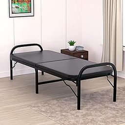 beAAtho® Metal Folding Single Bed with Fitted Double Layer Mattress for Sleeping | Guest Bed | Easily Storable Bed | Space Saving Single Bed | Sturdy Bed Frame (Double Layer Foam, 2.5ft x 6ft)-16
